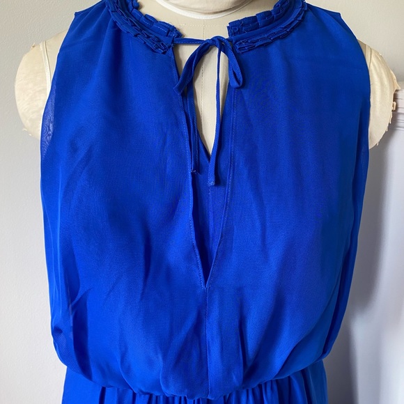 Johnston & Murphy Royal Blue Ruffle Dress - Picture 7 of 10